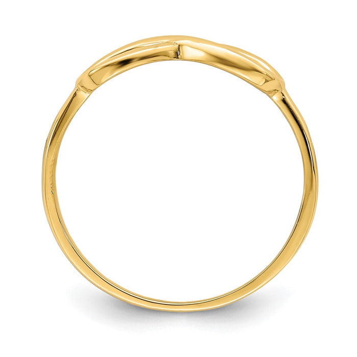 Exclusive 14K Gold Infinity Band - Stylish Design, Affordable Luxury Ring-2