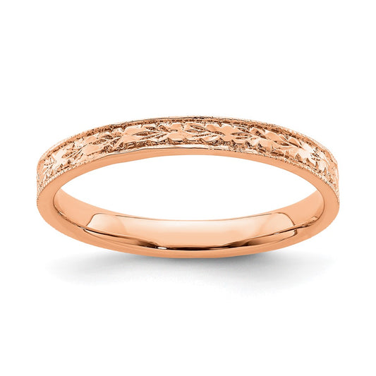 Shop Stylish 14K Rose Gold Floral Ring - High-Quality Design, Affordable Luxury