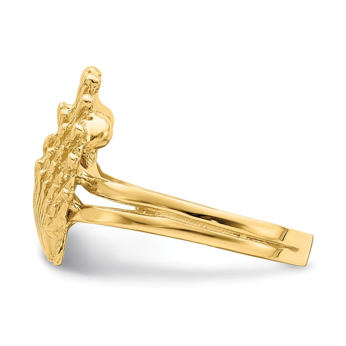 Exclusive 14K Gold Lion's Paw Shell Ring - Stylish & High-Quality Design-3