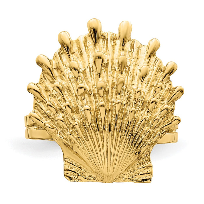 Shop Exclusive 14K Gold Lion's Paw Shell Ring - Stylish & Affordable Jewelry-4