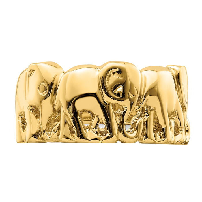Shop Exclusive 14K Gold Polished Elephant Ring | Stylish Jewelry at an Affordable Price-4