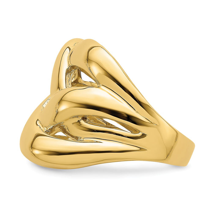 Shop Stylish 14K Polished Bold Basketweave Dome Ring | Exclusive Design-3