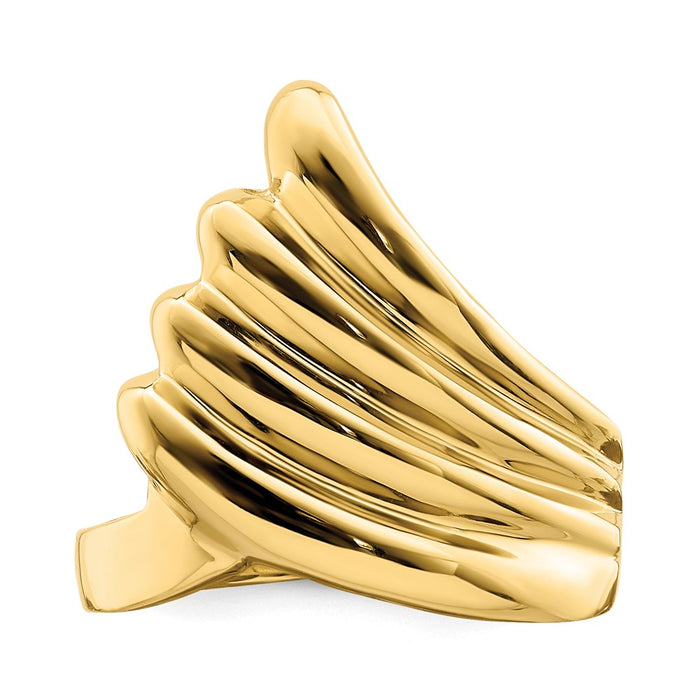Buy 14K Gold Polished Mermaid Tail Ring - Stylish Design, Affordable Luxury-4