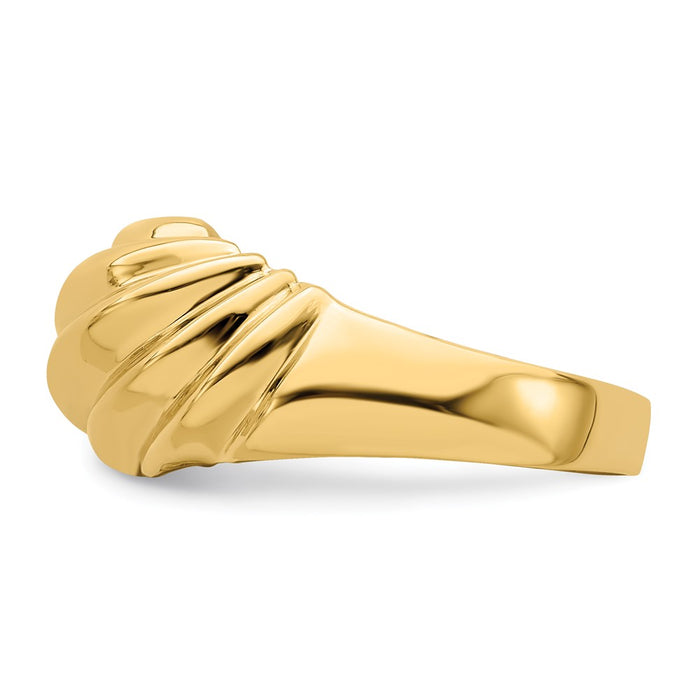 Shop Stylish 14K Gold Polished Shrimp-Inspired Fashion Ring | Luxury Design-3
