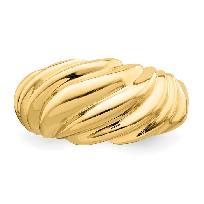 Shop Stylish 14K Gold Polished Shrimp-Inspired Fashion Ring | Luxury Design-4