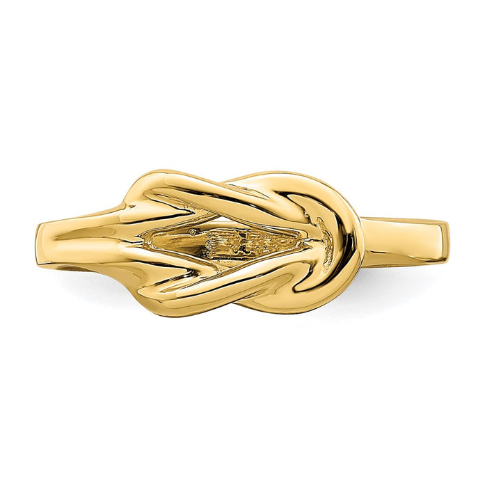 Shop Stylish 14K Gold Polished Freeform Love Knot Ring - Exclusive Design-4