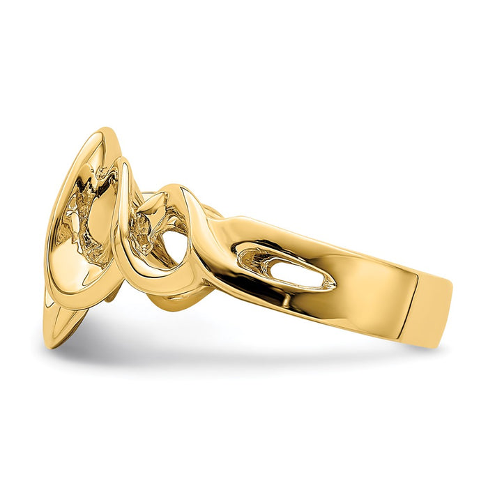 High-Quality 14K Gold Freeform Cut-Out Ring | Stylish & Affordable Design-3
