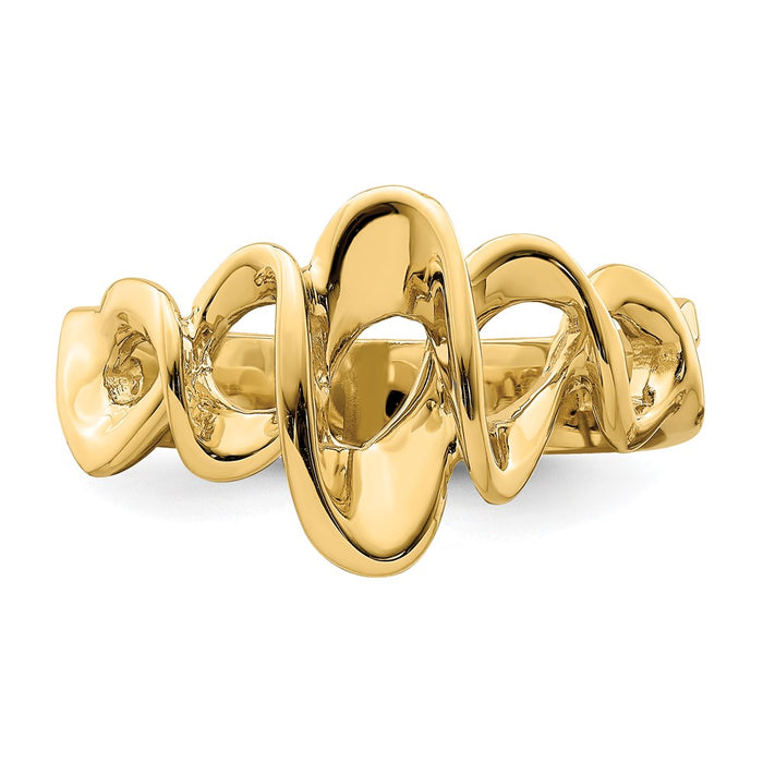 High-Quality 14K Gold Freeform Cut-Out Ring | Stylish & Affordable Design-4
