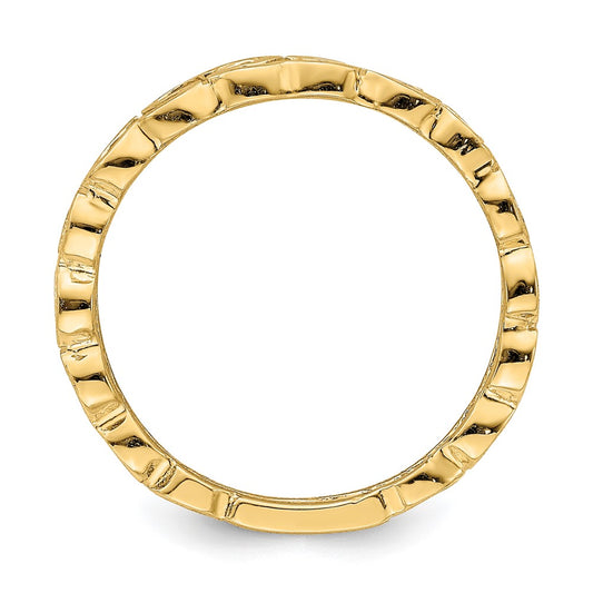 Shop Exclusive 14K Gold Polished Heart Ring - Stylish and Affordable Jewelry