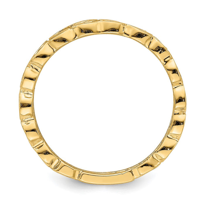 Shop Exclusive 14K Gold Polished Heart Ring - Stylish and Affordable Jewelry-2