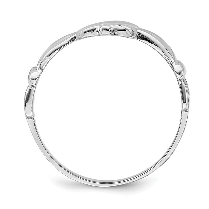 Buy Stylish 14K White Gold Claddagh Ring - Symbol of Love, 7.5g-2