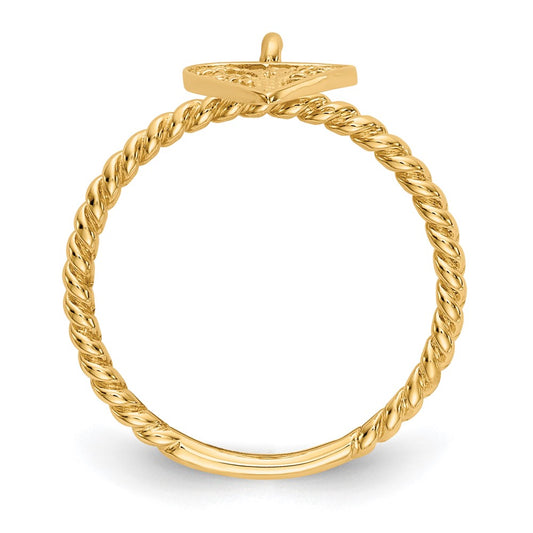 Buy Exclusive 14K Gold Heart Dangle Ring - Stylish & Affordable Jewelry