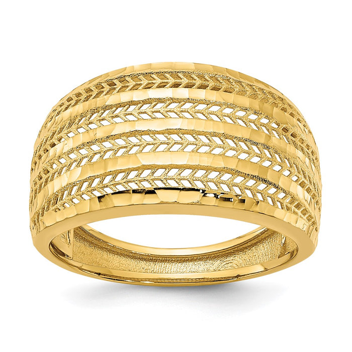 Shop Exclusive 14K Polished Elegant Fancy Ring - Stylish Design, Affordable Price-1