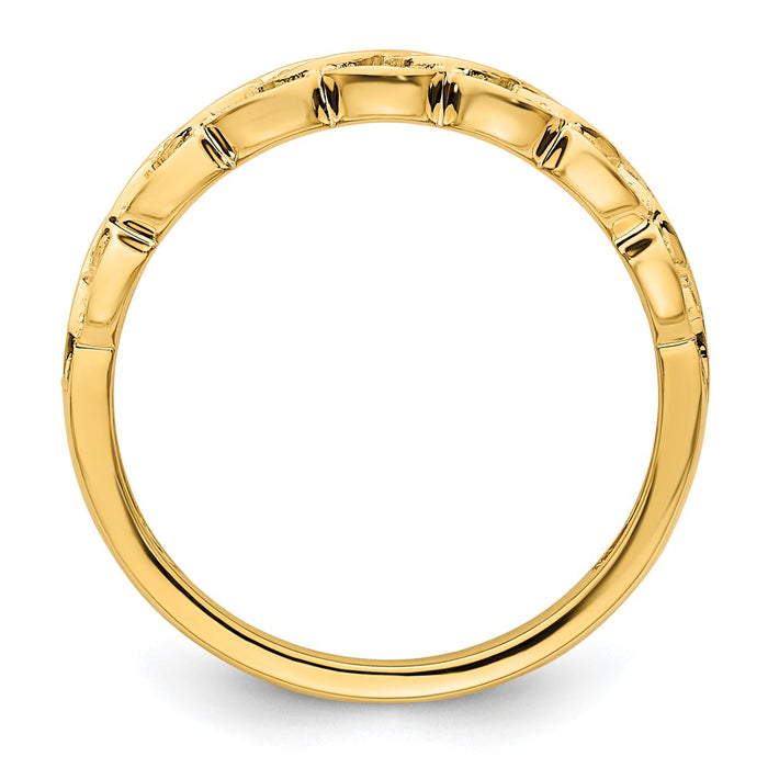 Buy Stylish 14K Gold Diamond Wedding Ring - Affordable Luxury, .85mm Design-2