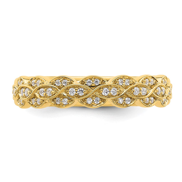 Buy Stylish 14K Gold Diamond Wedding Ring - Affordable Luxury, .85mm Design-4