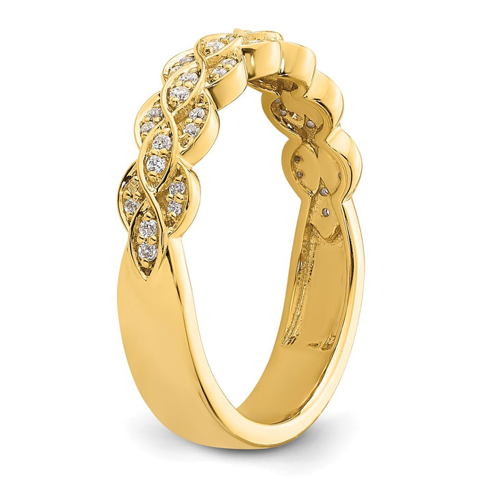 Buy Stylish 14K Gold Diamond Wedding Ring - Affordable Luxury, .85mm Design-6