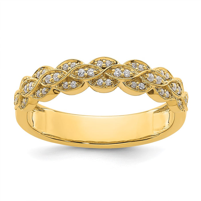 Buy Stylish 14K Gold Diamond Wedding Ring - Affordable Luxury, .85mm Design-1
