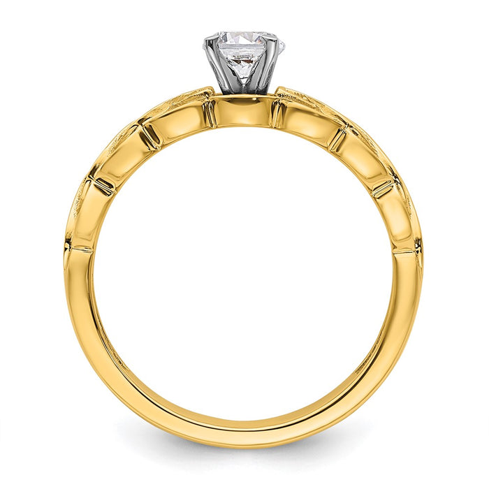 Buy 14K Gold Diamond Semi-Mount Engagement Ring | Stylish Peg Setting, Value!-2