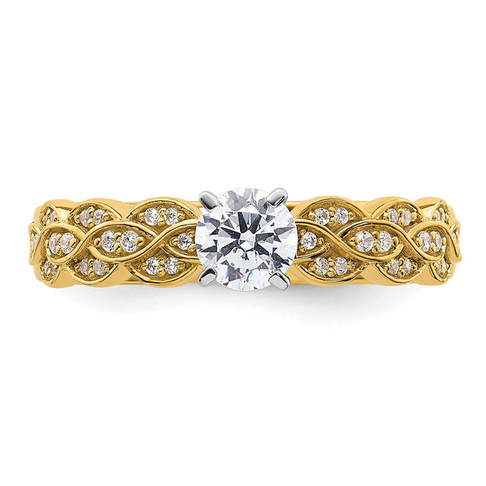 Buy 14K Gold Diamond Semi-Mount Engagement Ring | Stylish Peg Setting, Value!-4