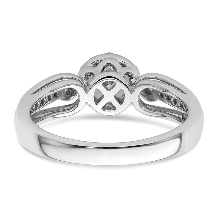 Buy Exclusive 14K White Gold Diamond Semi-Mount Engagement Ring Setting - Stylish Value-5