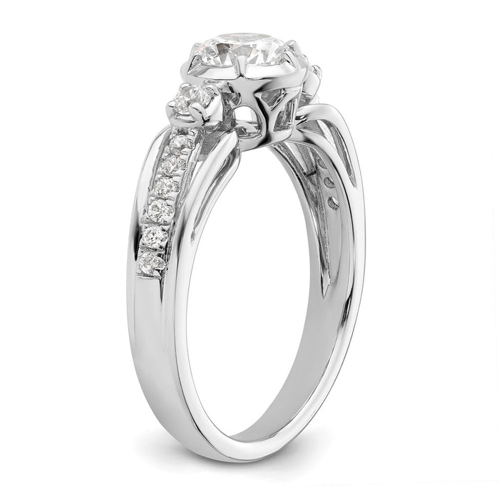 Buy Exclusive 14K White Gold Diamond Semi-Mount Engagement Ring Setting - Stylish Value-6