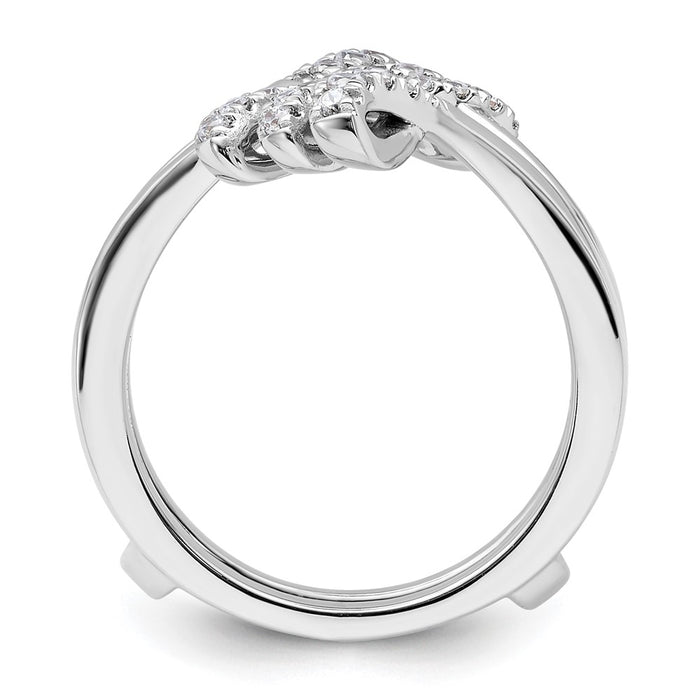 Buy Stylish 14K White Gold Diamond Enhancer Band - .85mm, Luxurious Value-2