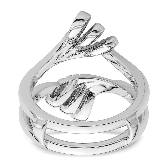 Buy Stylish 14K White Gold Diamond Enhancer Band - .85mm, Luxurious Value-5