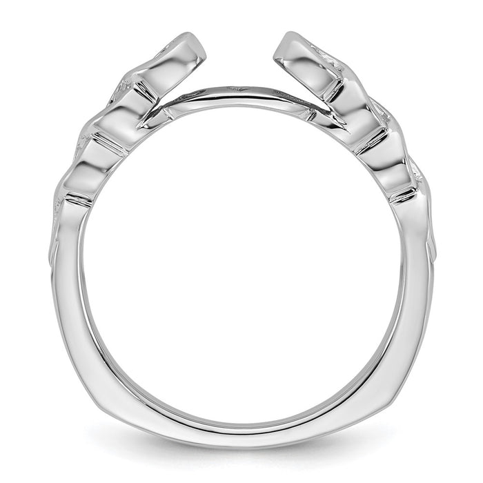 Buy Stylish 14K White Gold Diamond Semi-Mount Engagement Ring - Exclusive Design-2