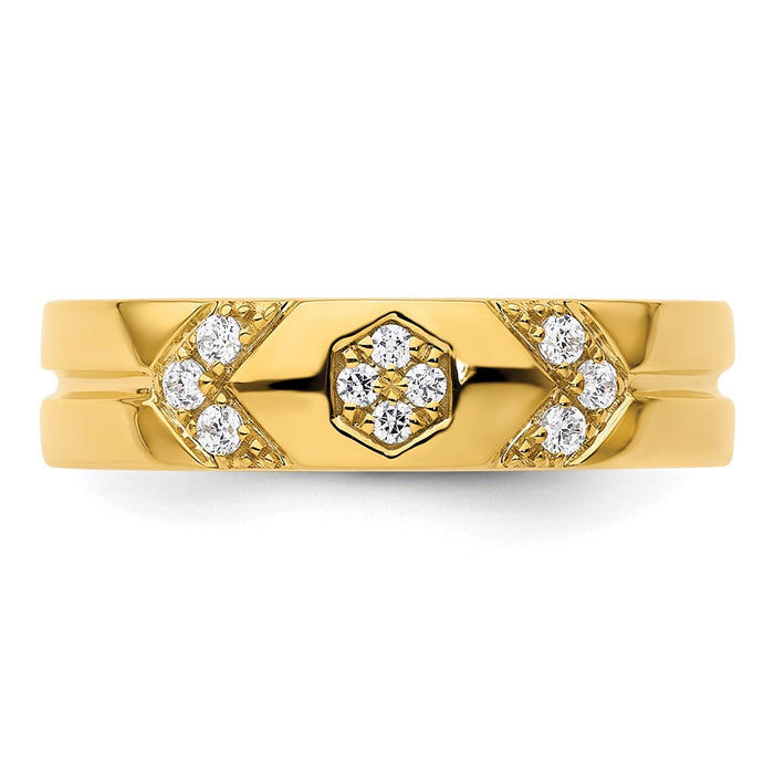 Buy Stylish 14K Gold Hexagon Diamond Women's Wedding Band Set - Luxury Design-4