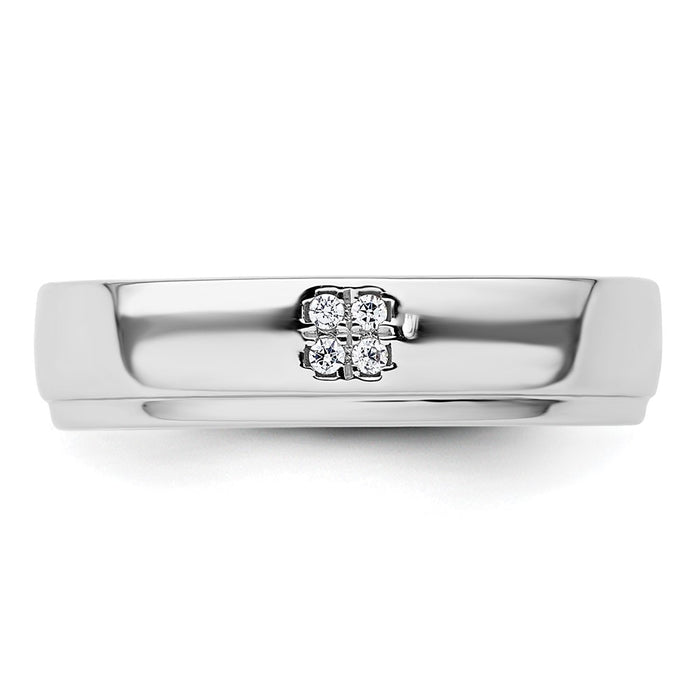 Exclusive 14K White Gold Women's Diamond Wedding Band Set - Stylish & Affordable-4