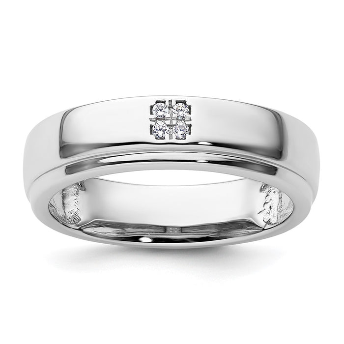Exclusive 14K White Gold Women's Diamond Wedding Band Set - Stylish & Affordable-1