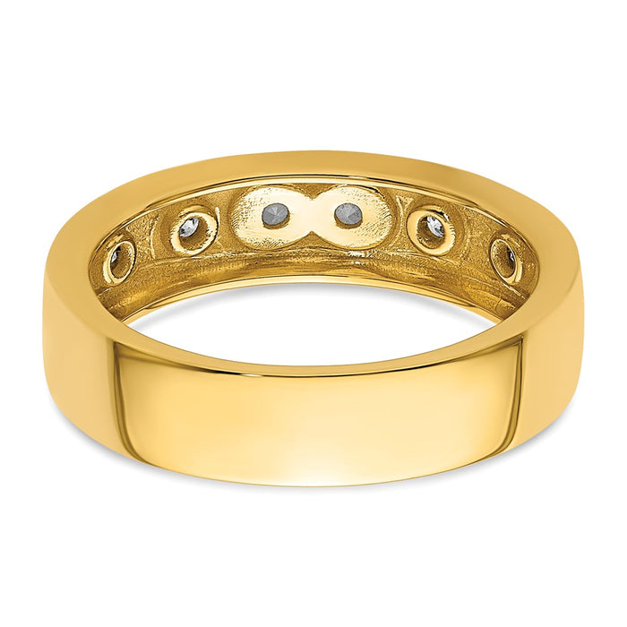 Buy 14K Gold Infinity Diamond Women's Wedding Band - Stylish & Affordable!-5