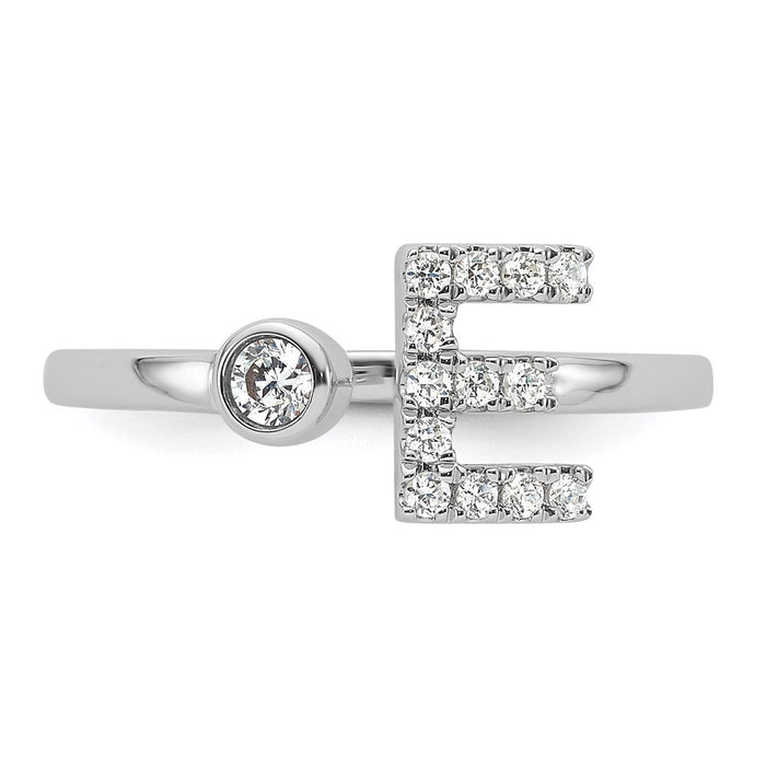 Buy Exclusive 14K White Gold Adjustable Ring with 1/5 Carat Lab-Grown Diamond-4