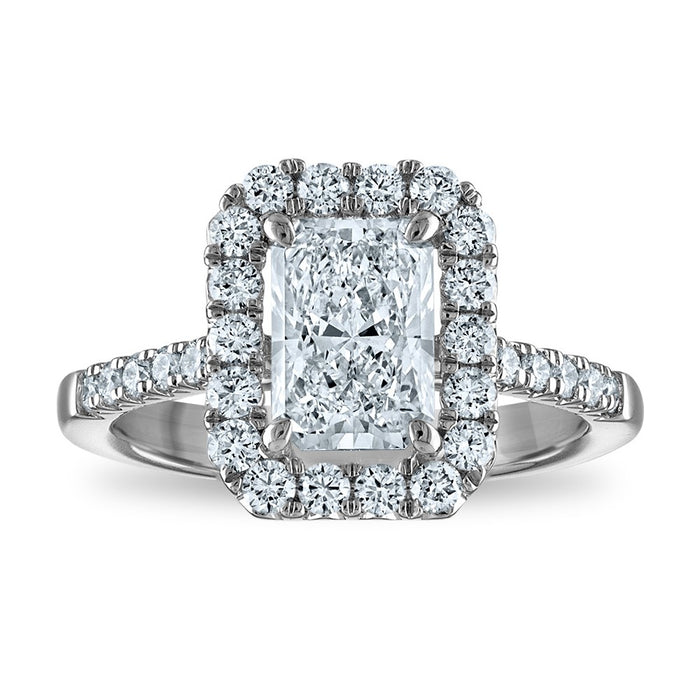 Buy Exclusive 14K White Gold 1.93ct Lab-Grown Diamond Halo Ring - Luxury Value-1