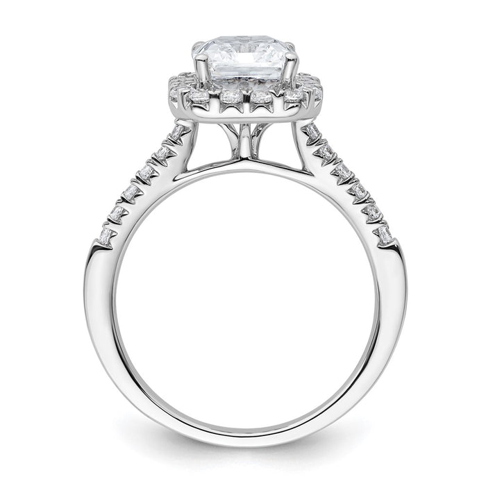 Buy 14K Lab-Grown Diamond Halo Engagement Ring 1.0ct, Stylish & Affordable-2