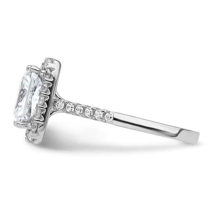 Buy 14K Lab-Grown Diamond Halo Engagement Ring 1.0ct, Stylish & Affordable-3