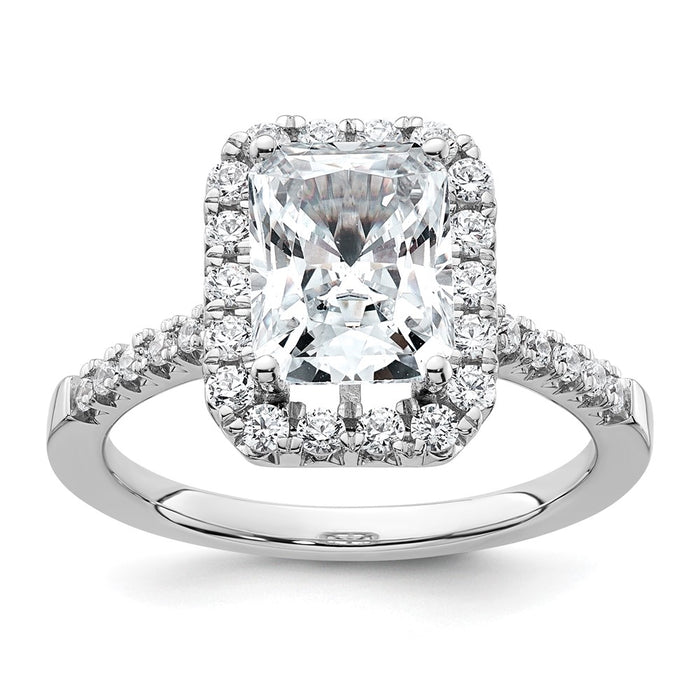 Buy 14K Lab-Grown Diamond Halo Engagement Ring 1.0ct, Stylish & Affordable-1