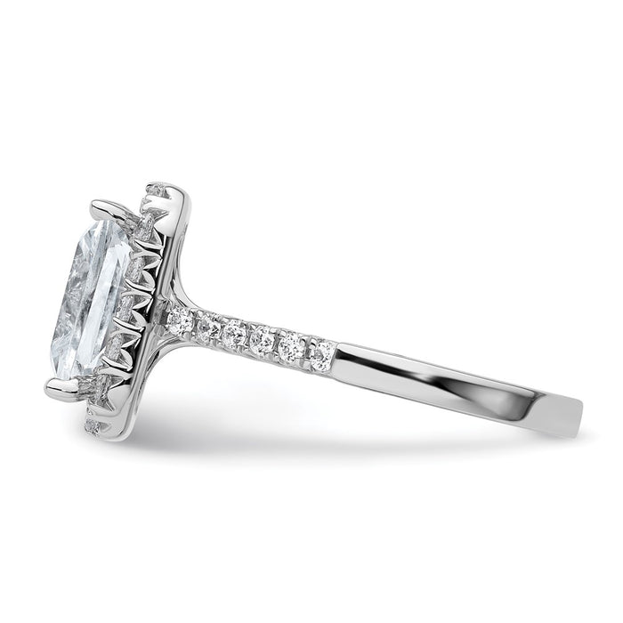 Buy Exclusive 14K Lab-Grown Diamond Radiant Halo Engagement Ring - Stylish & Affordable!-3