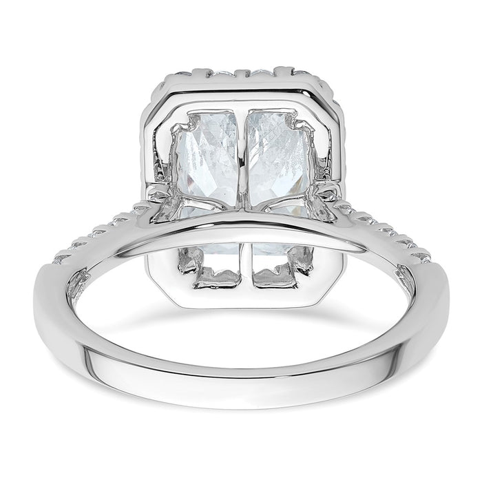 Buy Exclusive 14K Lab-Grown Diamond Radiant Halo Engagement Ring - Stylish & Affordable!-5