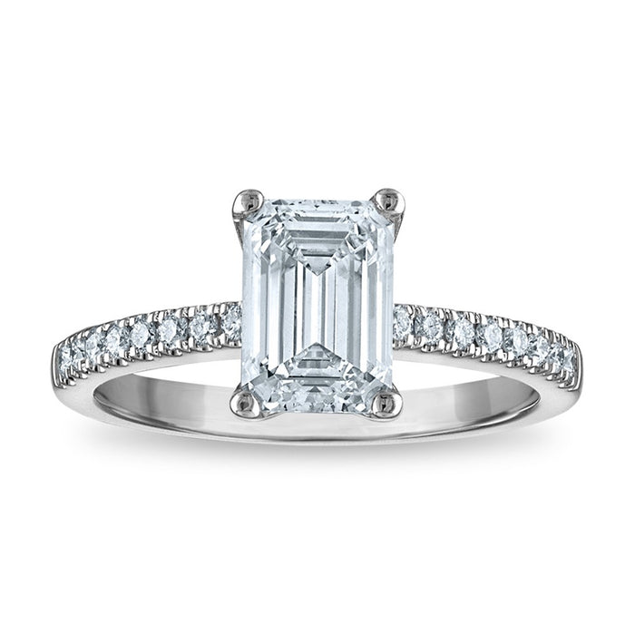 Buy Stylish 14K Certified 1.97ct Lab-Grown Emerald Ring with Diamonds - Luxury Value!-1