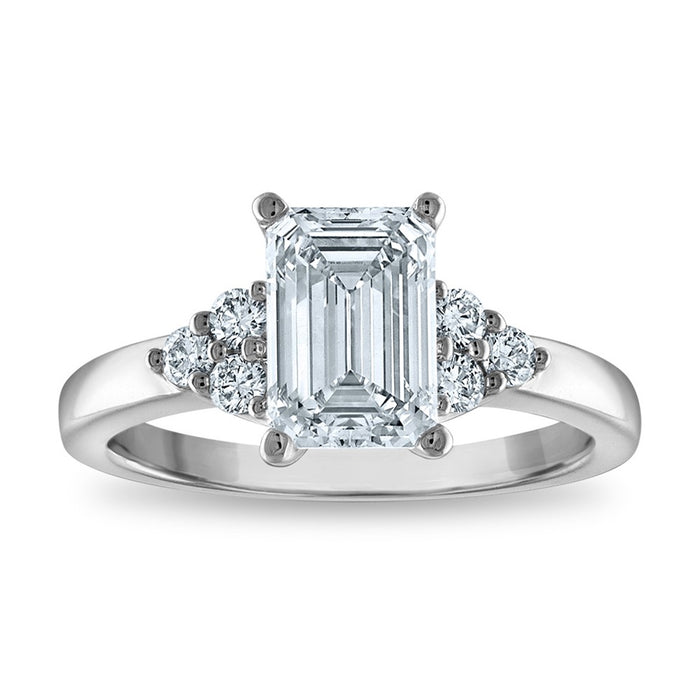 Buy Exclusive 2.04ct Lab-Grown Emerald Engagement Ring in 14K Gold-1