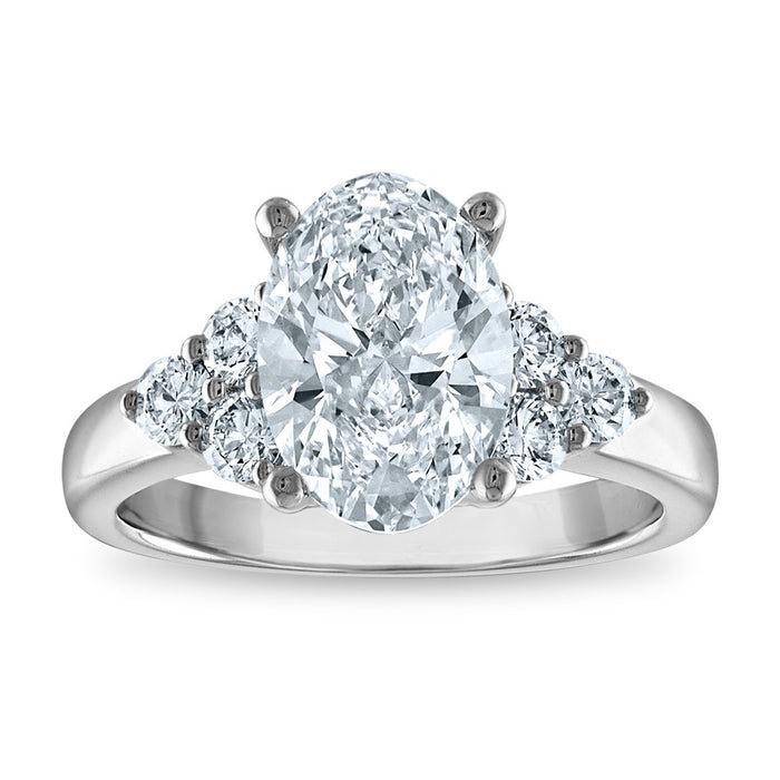 Order a Stylish 14K Certified Oval Lab-Grown Diamond Ring - 3.29ct, VS/SI Clarity!-1