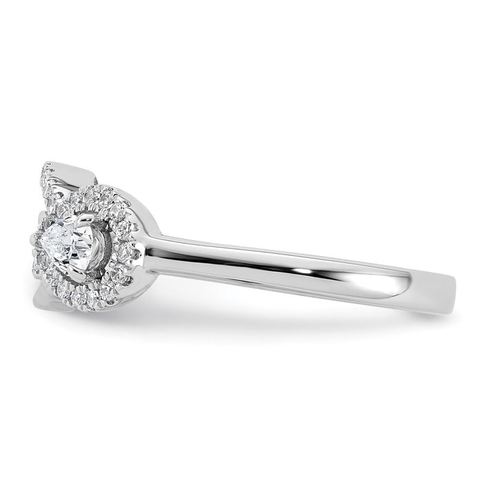 Exclusive 14K White Gold Infinity Ring with Diamonds - Stylish & Affordable-3