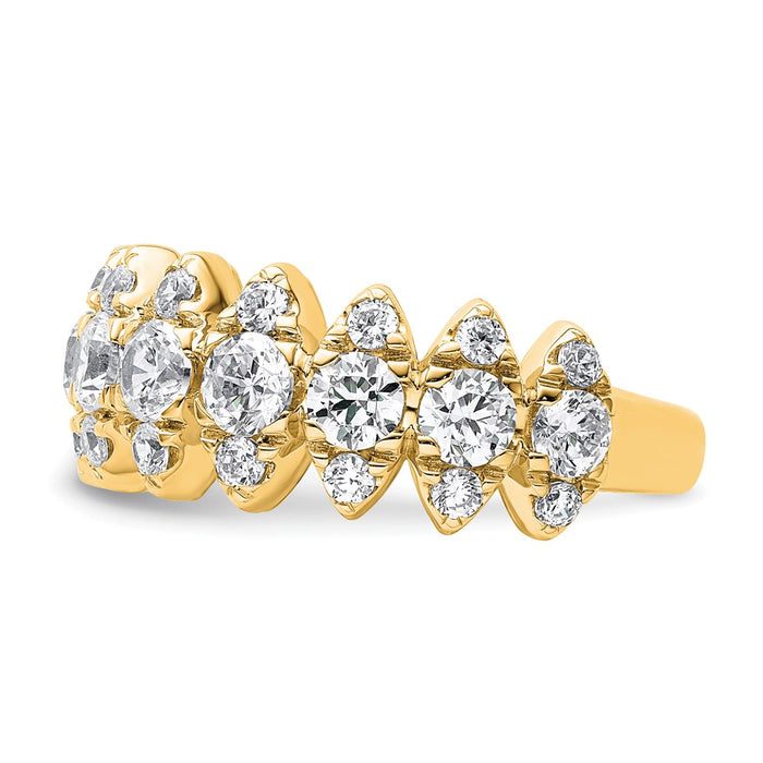Buy Exclusive 14K Gold Band with 2.375 Carat VS Lab-Grown Diamonds - Luxury Value!-3