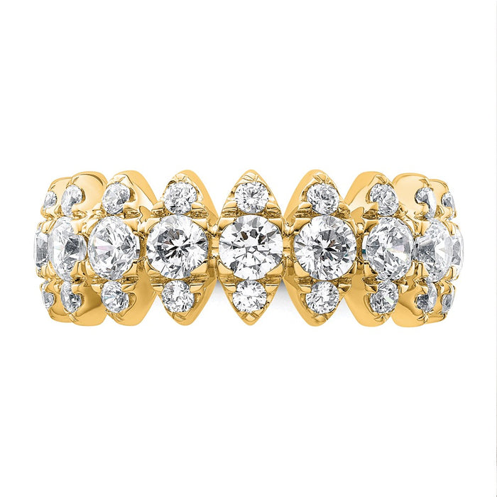 Buy Exclusive 14K Gold Band with 2.375 Carat VS Lab-Grown Diamonds - Luxury Value!-4