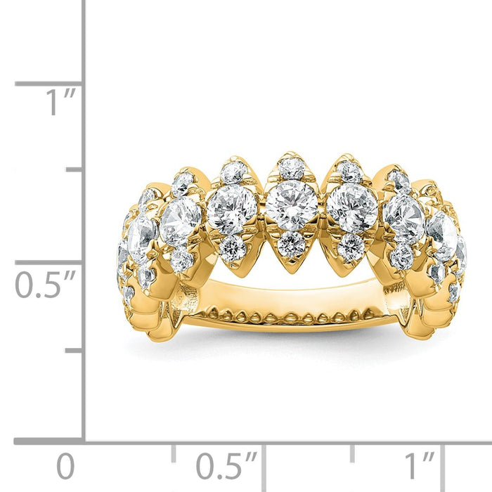Buy Exclusive 14K Gold Band with 2.375 Carat VS Lab-Grown Diamonds - Luxury Value!-7