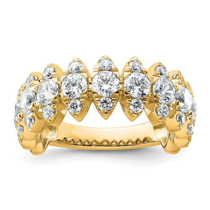 Buy Exclusive 14K Gold Band with 2.375 Carat VS Lab-Grown Diamonds - Luxury Value!-1