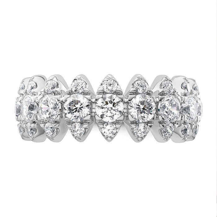Shop Stylish 14K White Gold Diamond Band - 2.375 Carat VS DEF Value-4