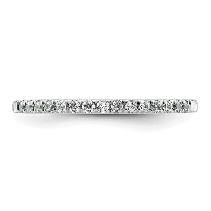 Buy Stylish 14K White Gold Wedding Band Set with 1/5 Carat Diamonds-4
