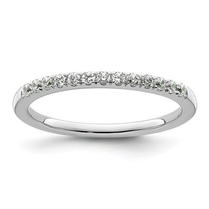 Buy 14K White Gold 1/4 Carat Diamond Wedding Band Set - Stylish & Affordable!-1